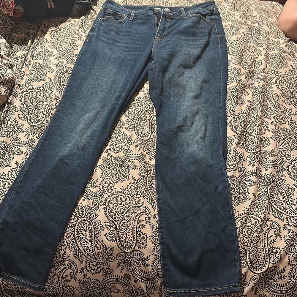 OLD NAVY POWER SLIM STRAIGHT HIGH TISE JEANS